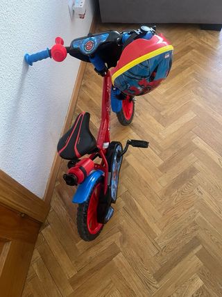 Bicicleta Spiderman niño