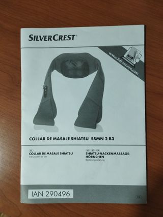 Collar de masaje shiatsu