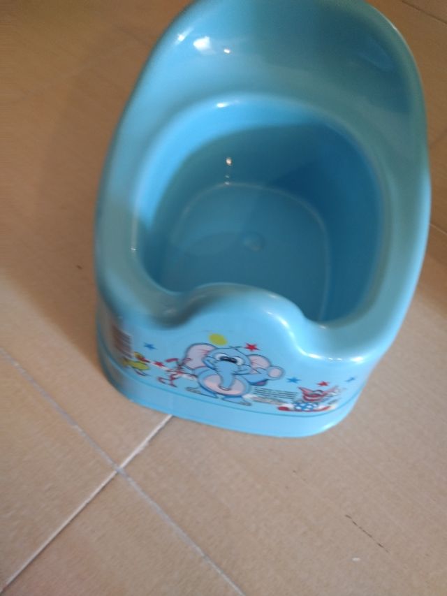 Orinal bebé, azul, nuevo