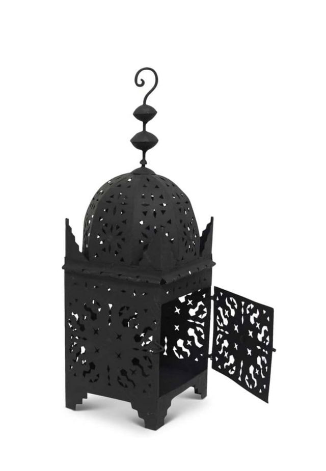 Lámpara árabe metal negra