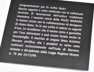 Sottopiatti Murano: blu