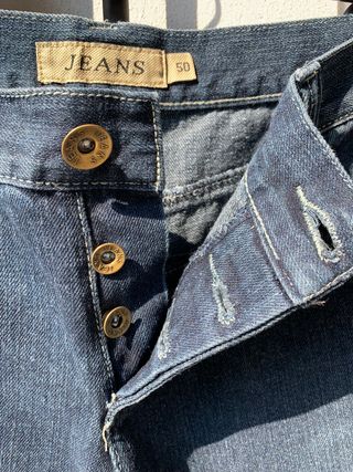 Jeans larghi uomo blu