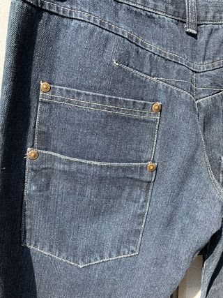 Jeans larghi uomo blu