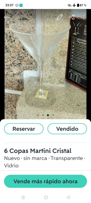 Copas cóctel 6 unidades