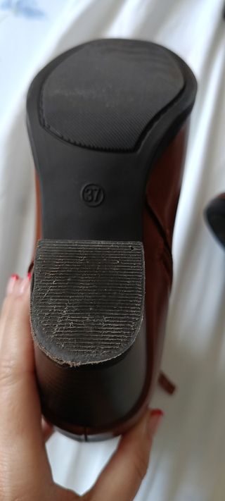 Botines marrones mujer tacón