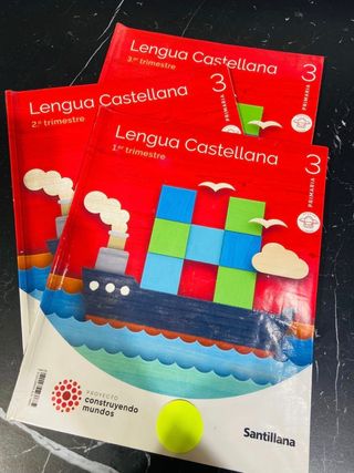 3 Libros Lengua. 3° Primaria. Edit Santillana