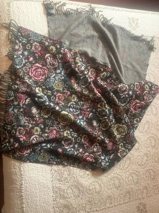 Fular Bimba y Lola marrón-gris 75x180