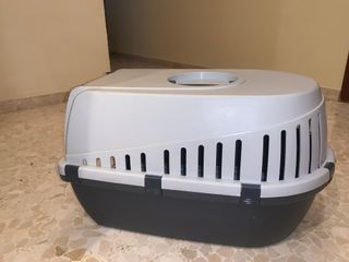 Transportín mascotas - Gris y blanco