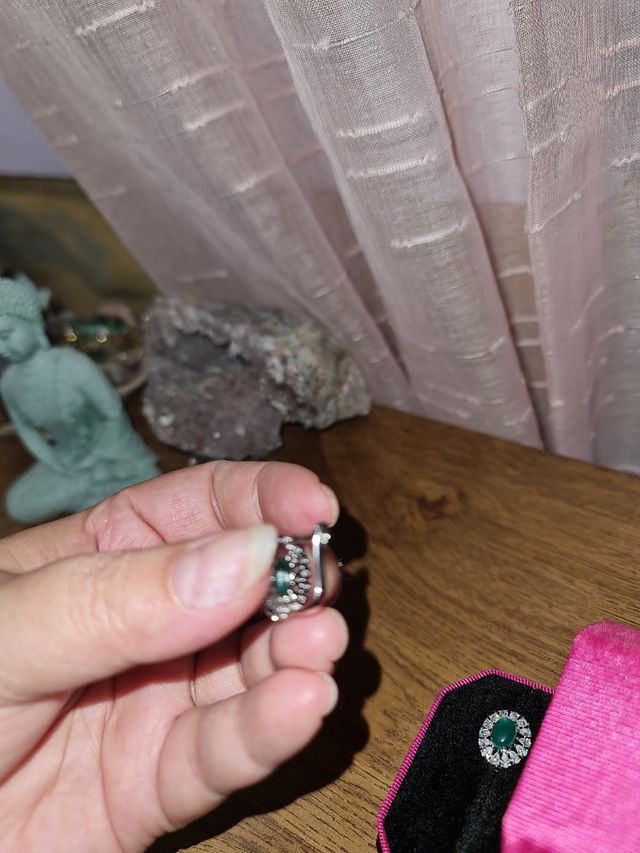 Pendientes Plata con Ónix Verde