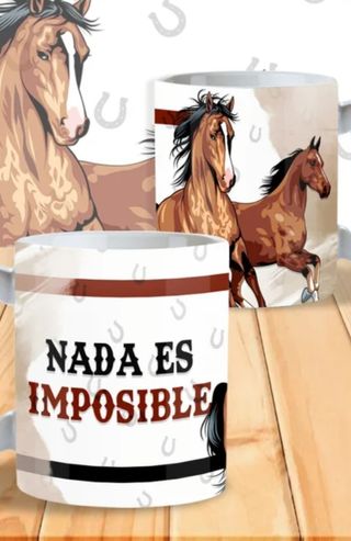 Taza Caballo - 2 tazas diseño caballos
