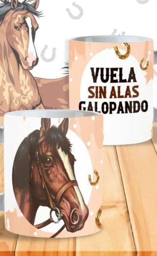 Taza Caballo - 2 tazas diseño caballos