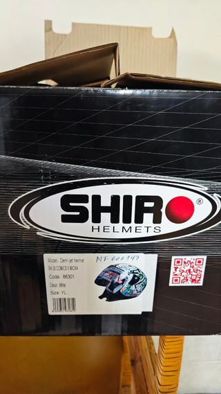 Casco Shiro modelo  demo jet sh cosmics II micra