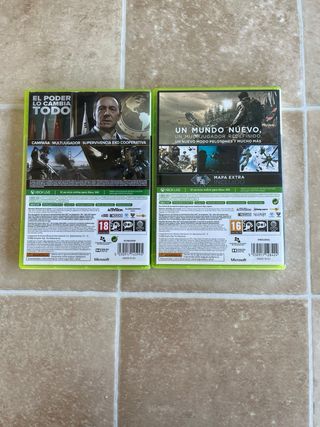 2x Call of Duty Xbox 360 - Ghosts & Advanced Warfa