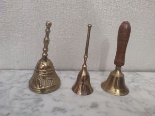 3 campane antiche in bronzo
