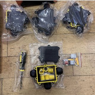 Pack 4 Caixa conexão impermeável luminárias