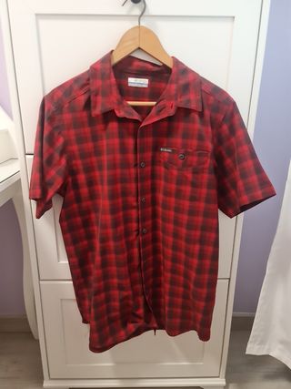 Camisa Columbia roja y negra - Talla M