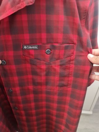 Camisa Columbia roja y negra - Talla M