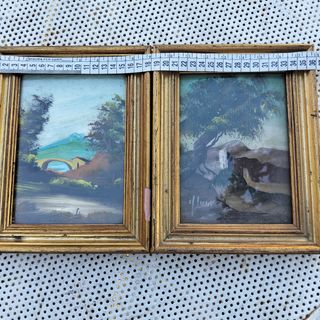 Dipinti olio - 2 quadretti vintage