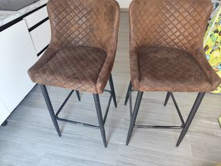 2 Taburetes cocina - Marrón