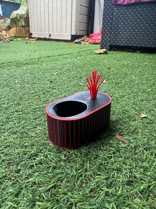 Soporte mando PS5 - Negro Rojo