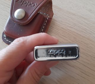 Zippo + funda de piel