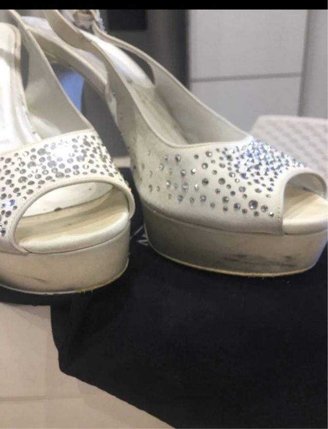 Sandali sposa Albano bianchi