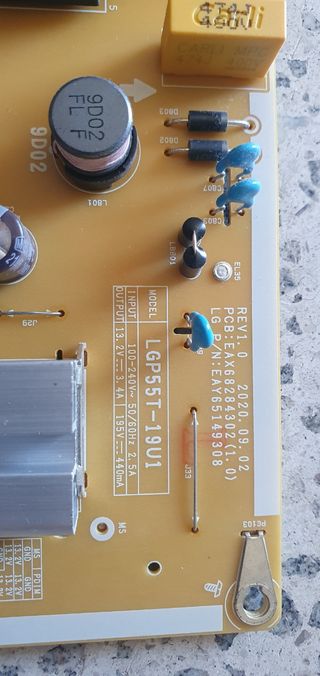 Placa alimentación TV  LG 55UP75006LF