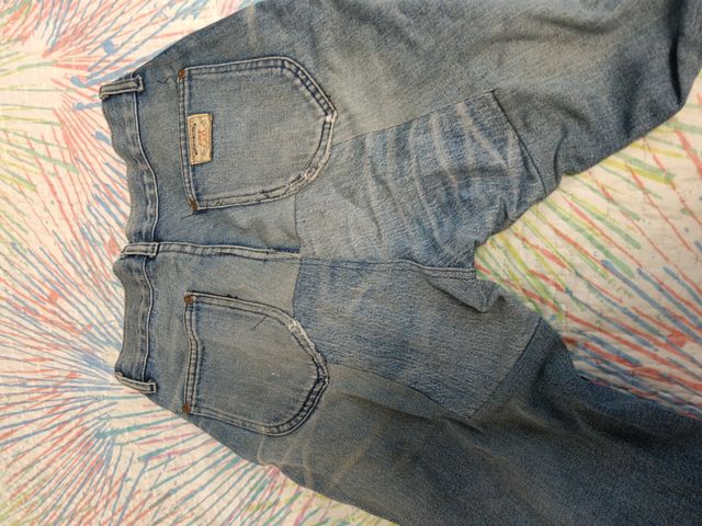 Jeans rotos vintage azul