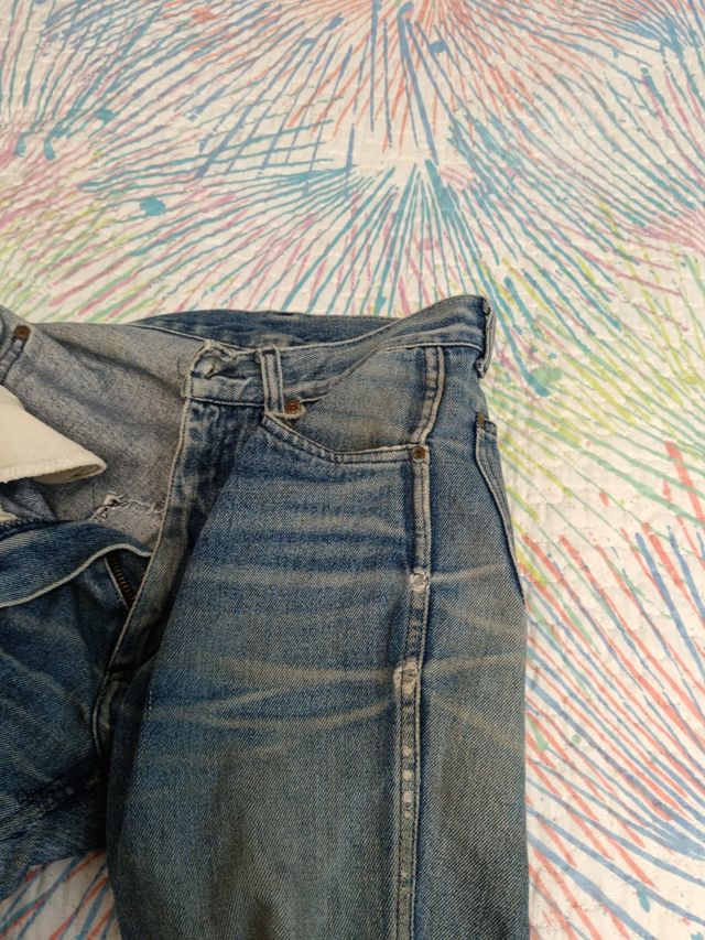 Jeans rotos vintage azul