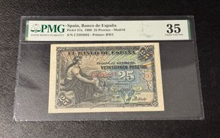 Billete 25 Pesetas España 1906
