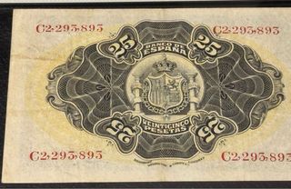 Billete 25 Pesetas España 1906