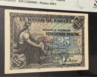 Billete 25 Pesetas España 1906