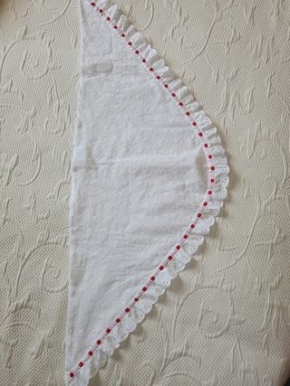 Mantoncillo niña: Rojo y blanco