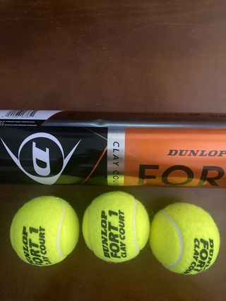 3 Pelotas Dunlop Fort Clay Court
