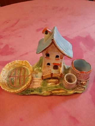 Soprammobile Ceramica Casa & Barile decorata a man