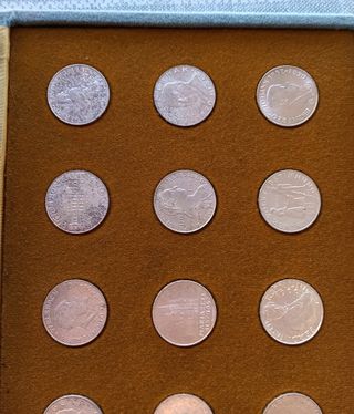 Colección 15 monedas Austria 25 chelines. Plata