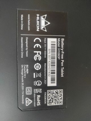 HUION Inspiroy H1060P - Tableta gráfica