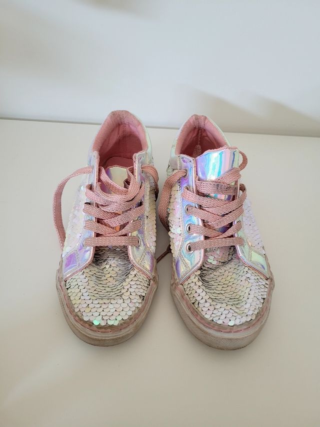 Zapatillas niña lentejuelas nº 32