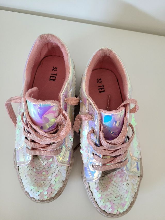 Zapatillas niña lentejuelas nº 32