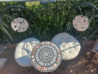 Mesa y sillas jardín - metal