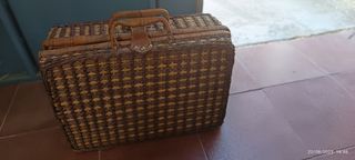 Cesta picnic mimbre retro