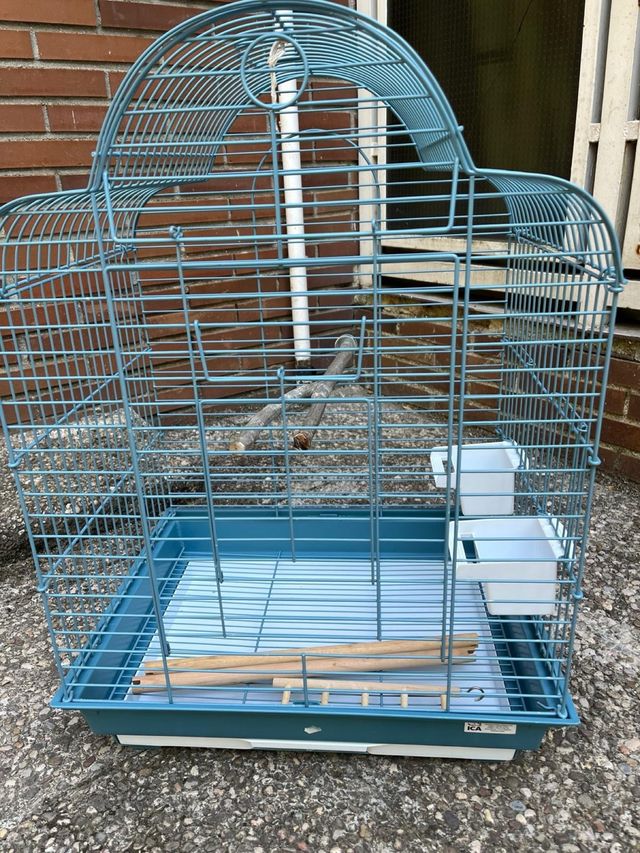 Jaula pajaros azul - Jaula para pájaros
