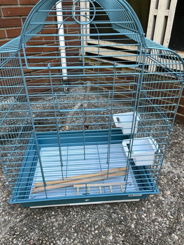 Jaula pajaros azul - Jaula para pájaros