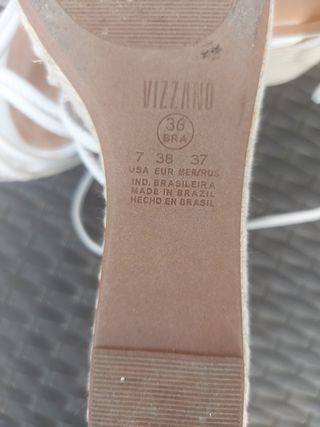 Zapatillas cuña blancas