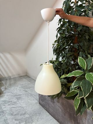 4 Lamparas colgante Ikea - Beige/Blanca