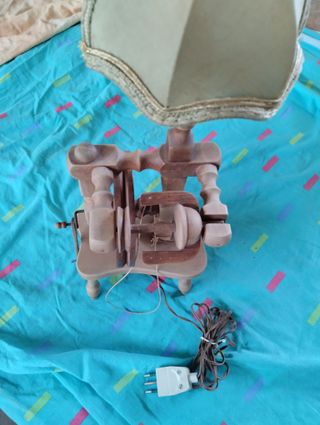 Lampada vintage arcolaio legno 40cm