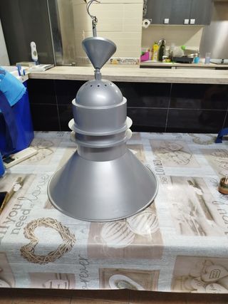 Lampada in metallo grigio - Industrial