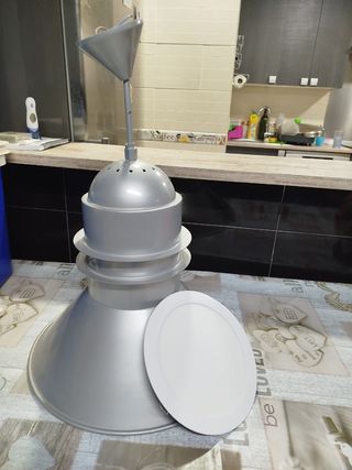 Lampada in metallo grigio - Industrial