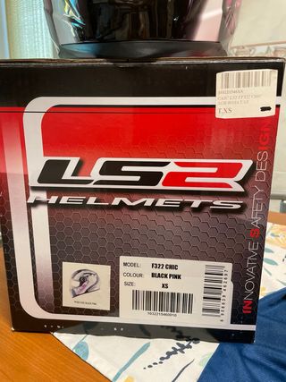 Casco moto LS2 mujer flores