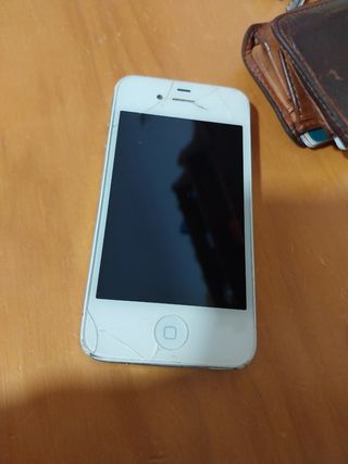 iPhone 4 blanco - pantalla rota
